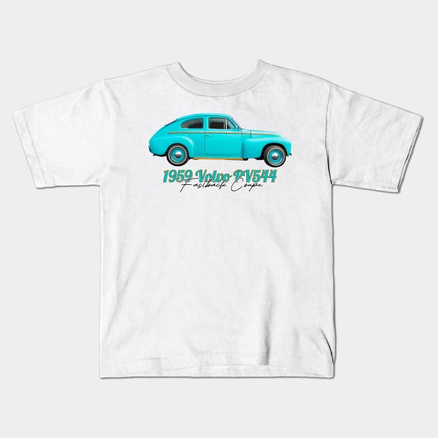 1959 Volvo PV544 Fastback Coupe Kids T-Shirt by Gestalt Imagery